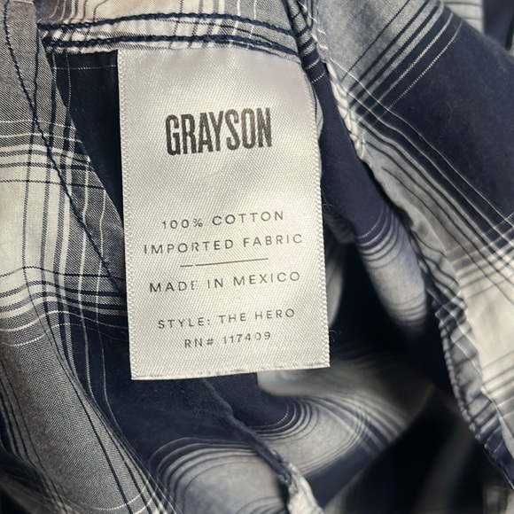 Grayson the hero blue plaid sz 3 - Picture 4 of 5